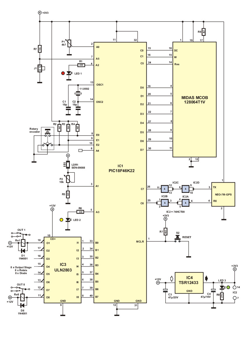 8-Channel Timer with OLED Display