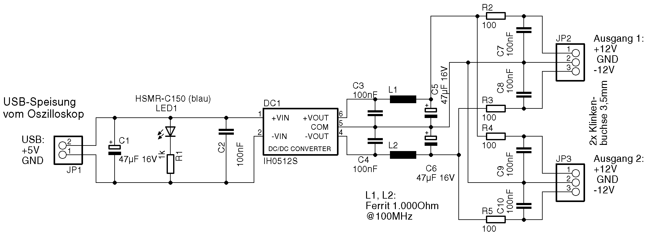 Differential Probe Power Supply