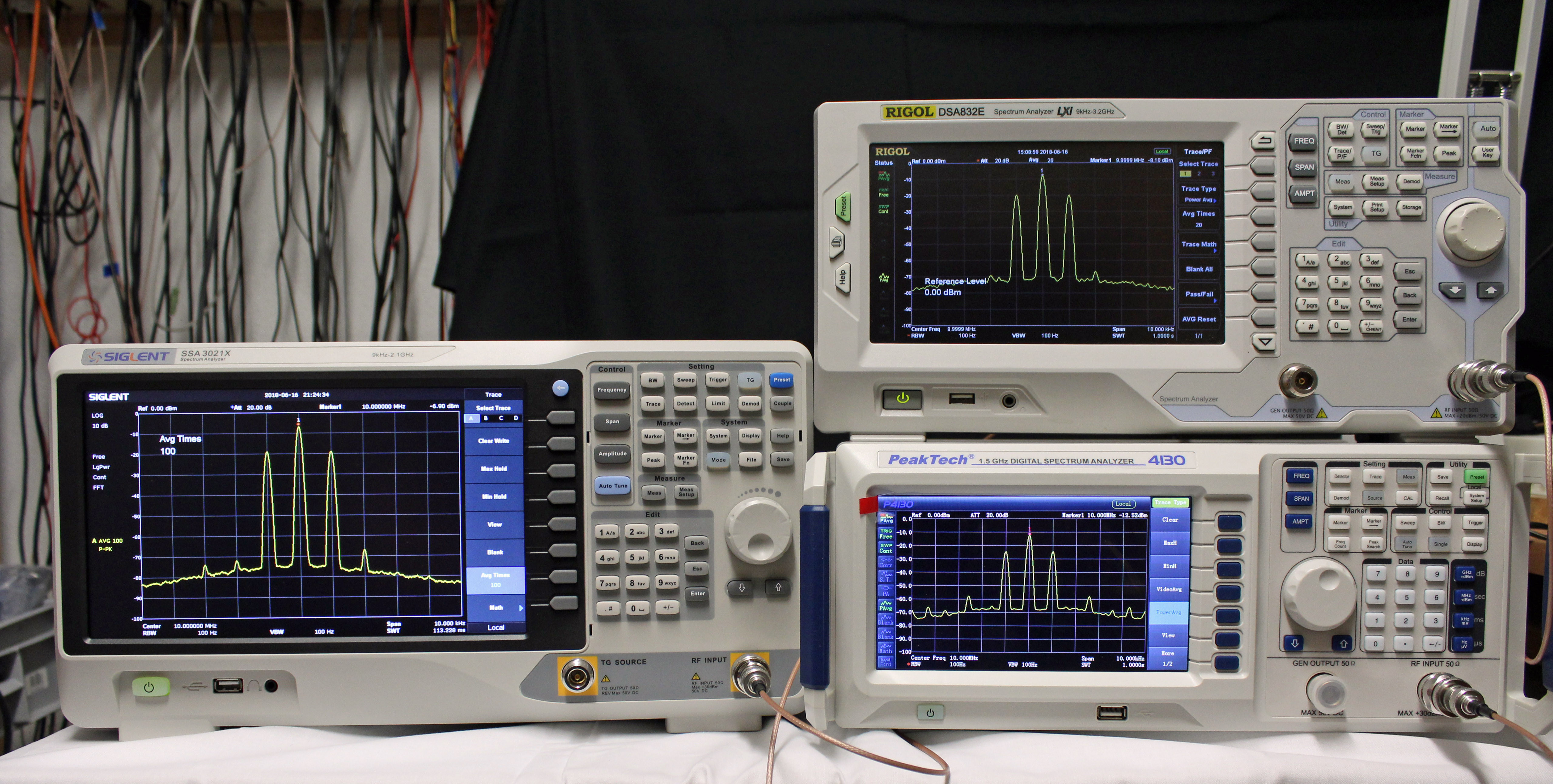 Spectrum Analyser Shootout