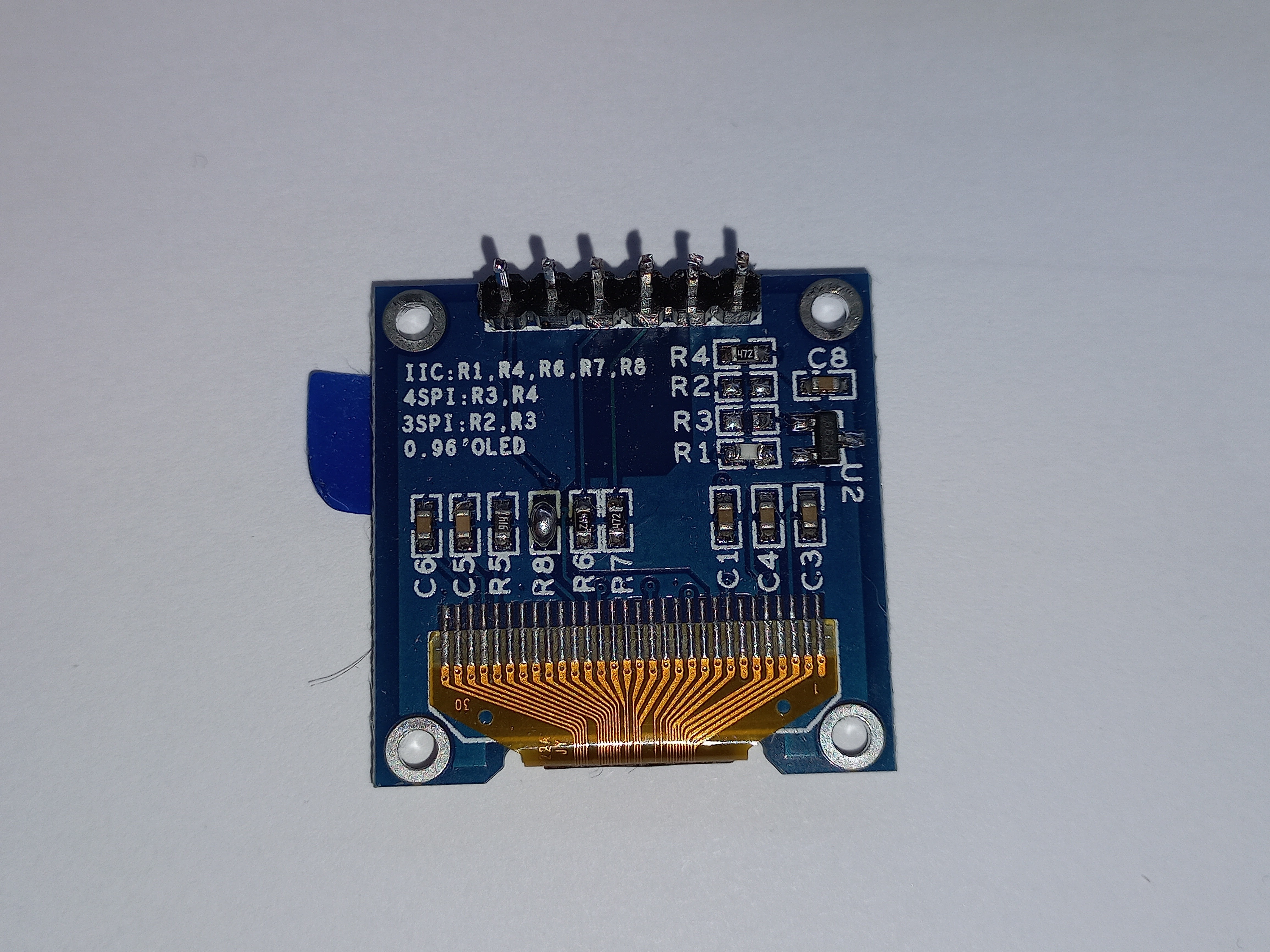 Changing an OLED Interface from SPI to I2C
