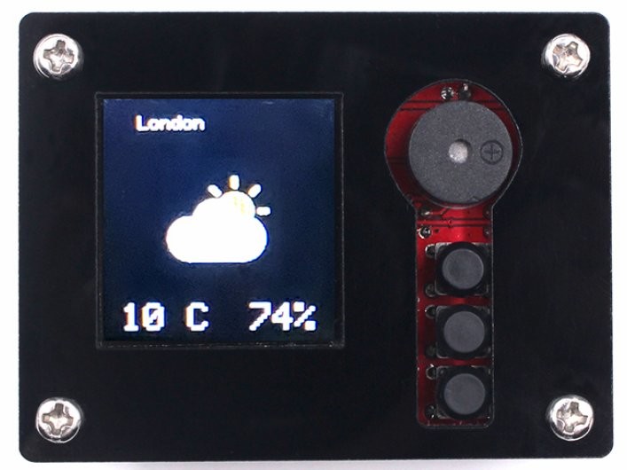 DIY ESP32 SmartClock Kit with Weather Forecasting