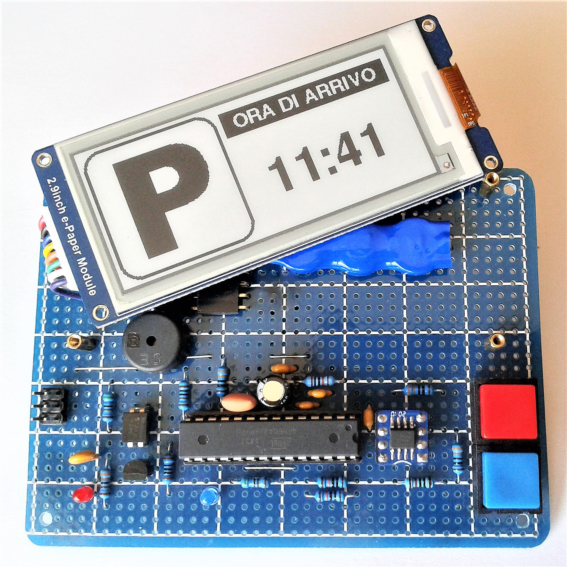 Parking Disk with E-Paper Display