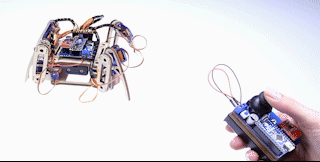SunFounder Wireless Telecontrol Crawling Quadruped Robot Kit for Arduino Nano DI 