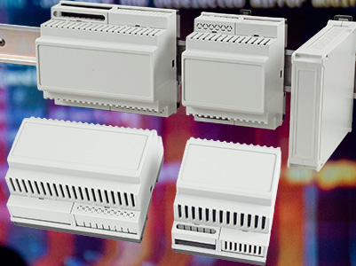 DIN Rail Mounted Enclosures (1597DIN Series) - Hammond Mfg.