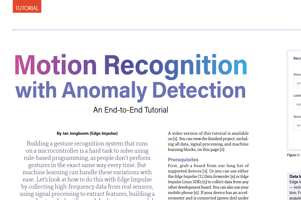 Motion Recognition with Anomaly Detection