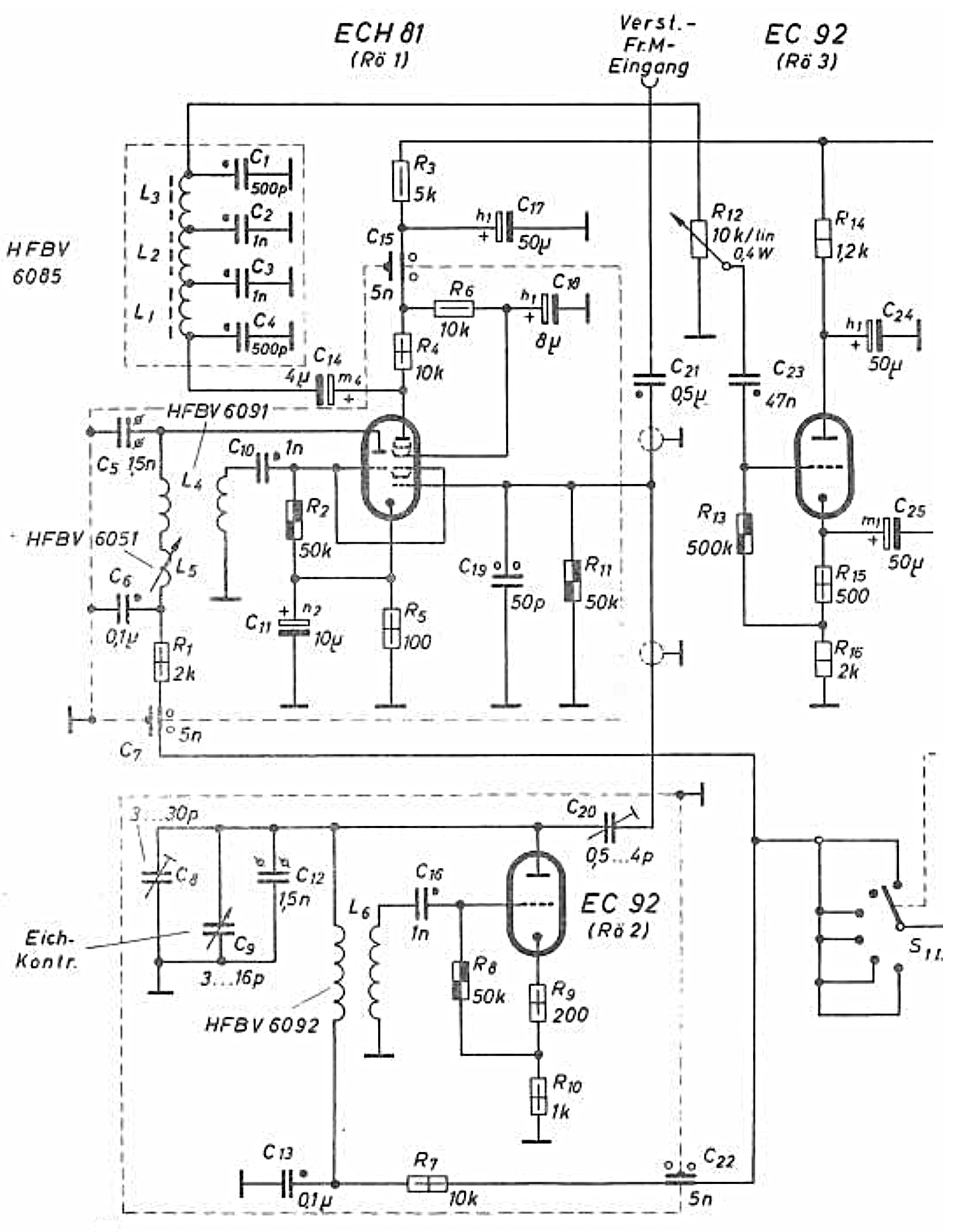  Extract from the circuit diagram of the model 295A.
