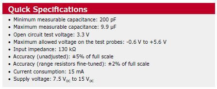 Capaci-Meter capacitance meter