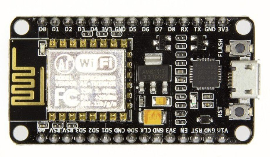 ESPHome runs on ESP8266-based modules like NodeMCU