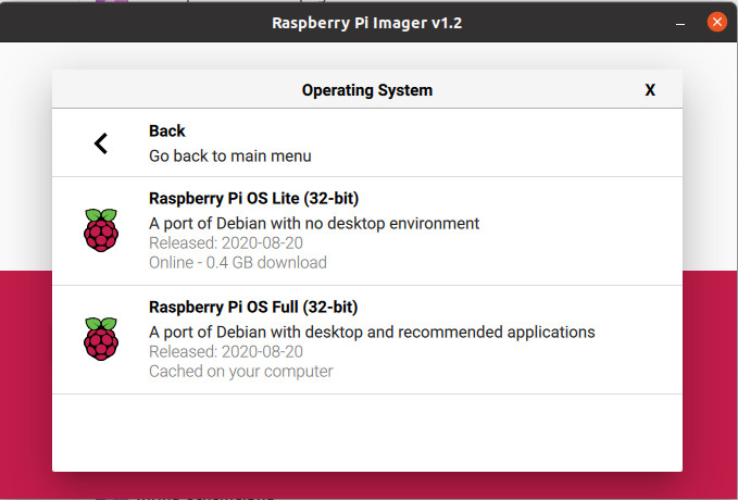  Raspberry Pi Imager tool 