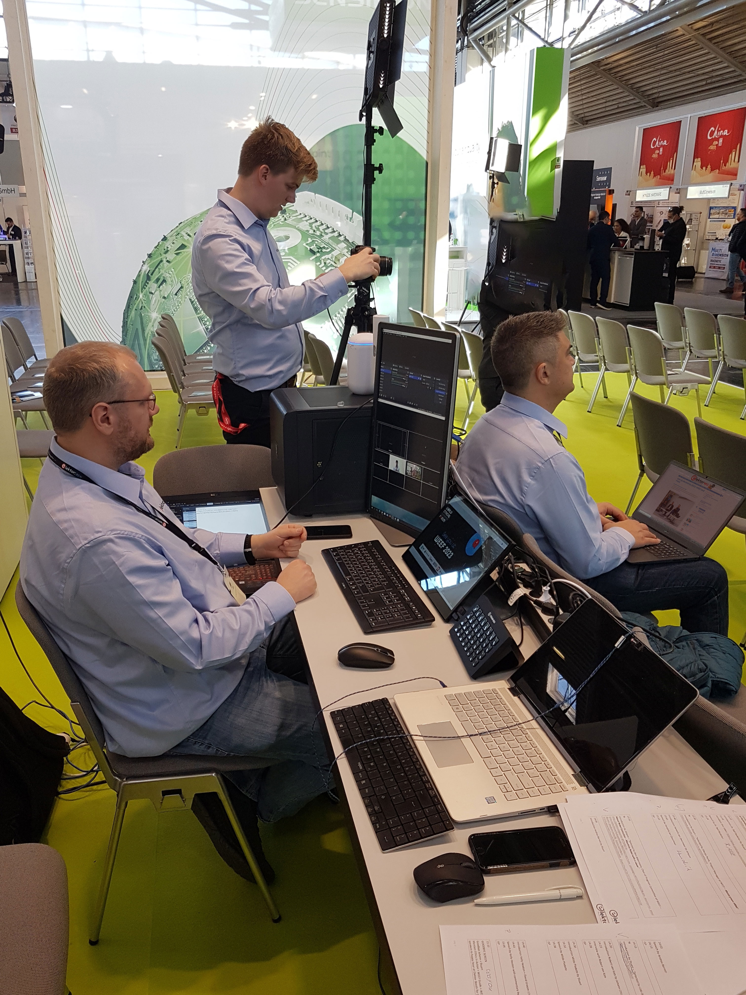 Live-Strom der WEEF auf der Electronica 2020