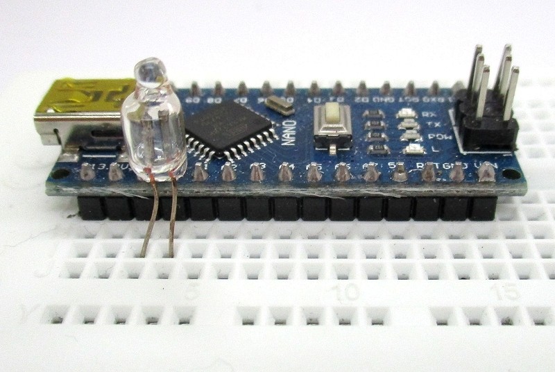 Glimmlampe am Mikrocontroller
