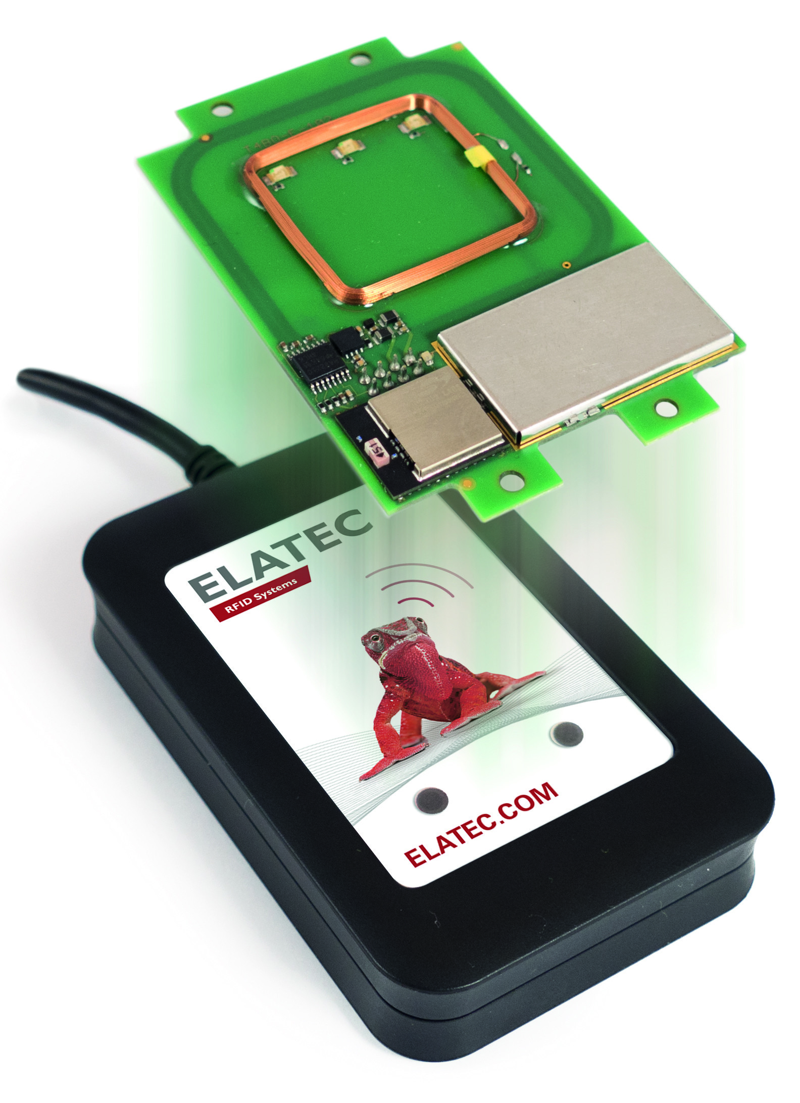 Automatische Identifizierung mithilfe der RFID-Lesegeräte von Elatec