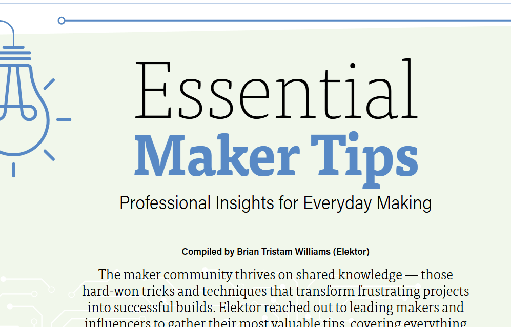 Essenzielle Maker-Tipps