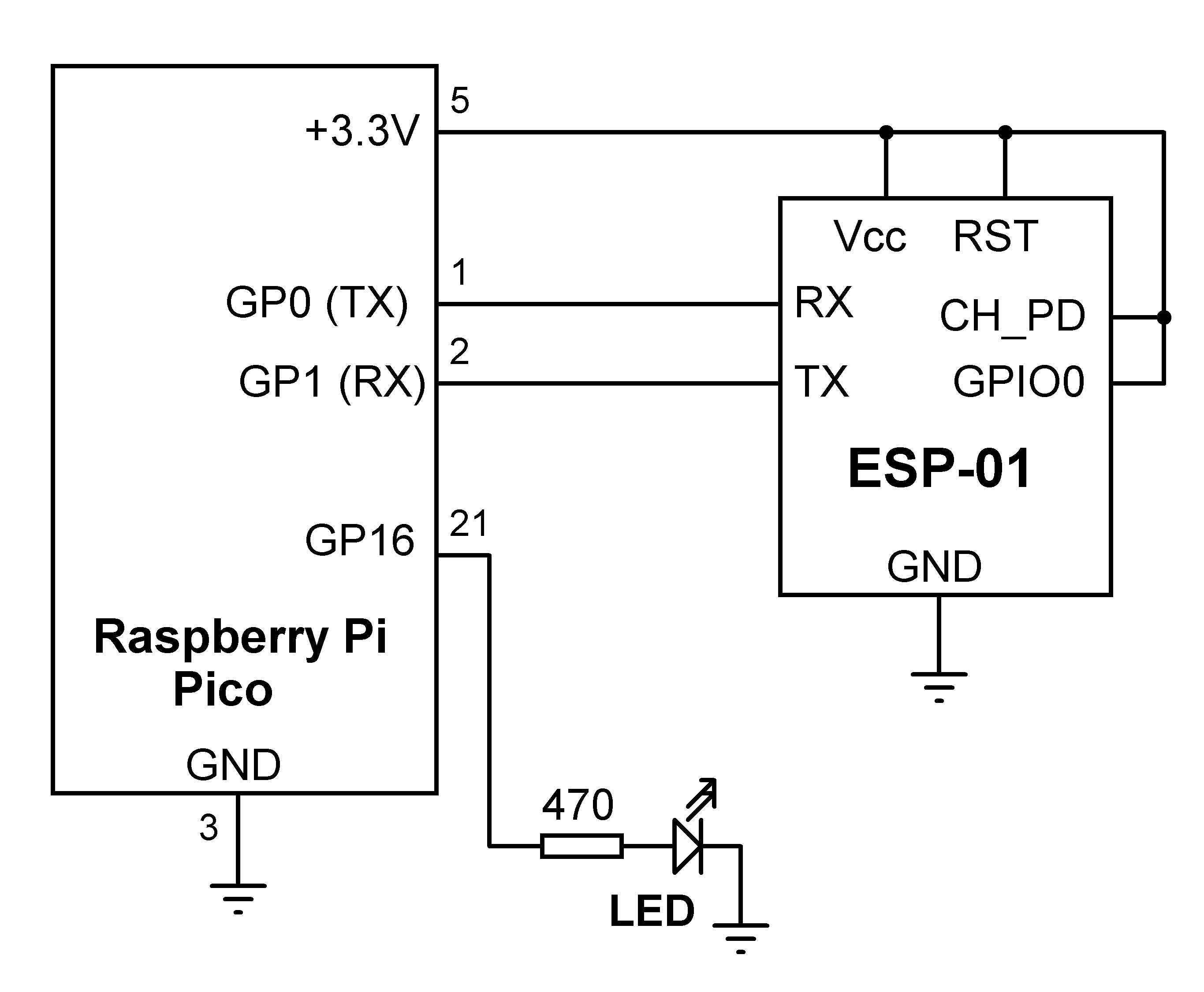 Circuit diagram of the project.