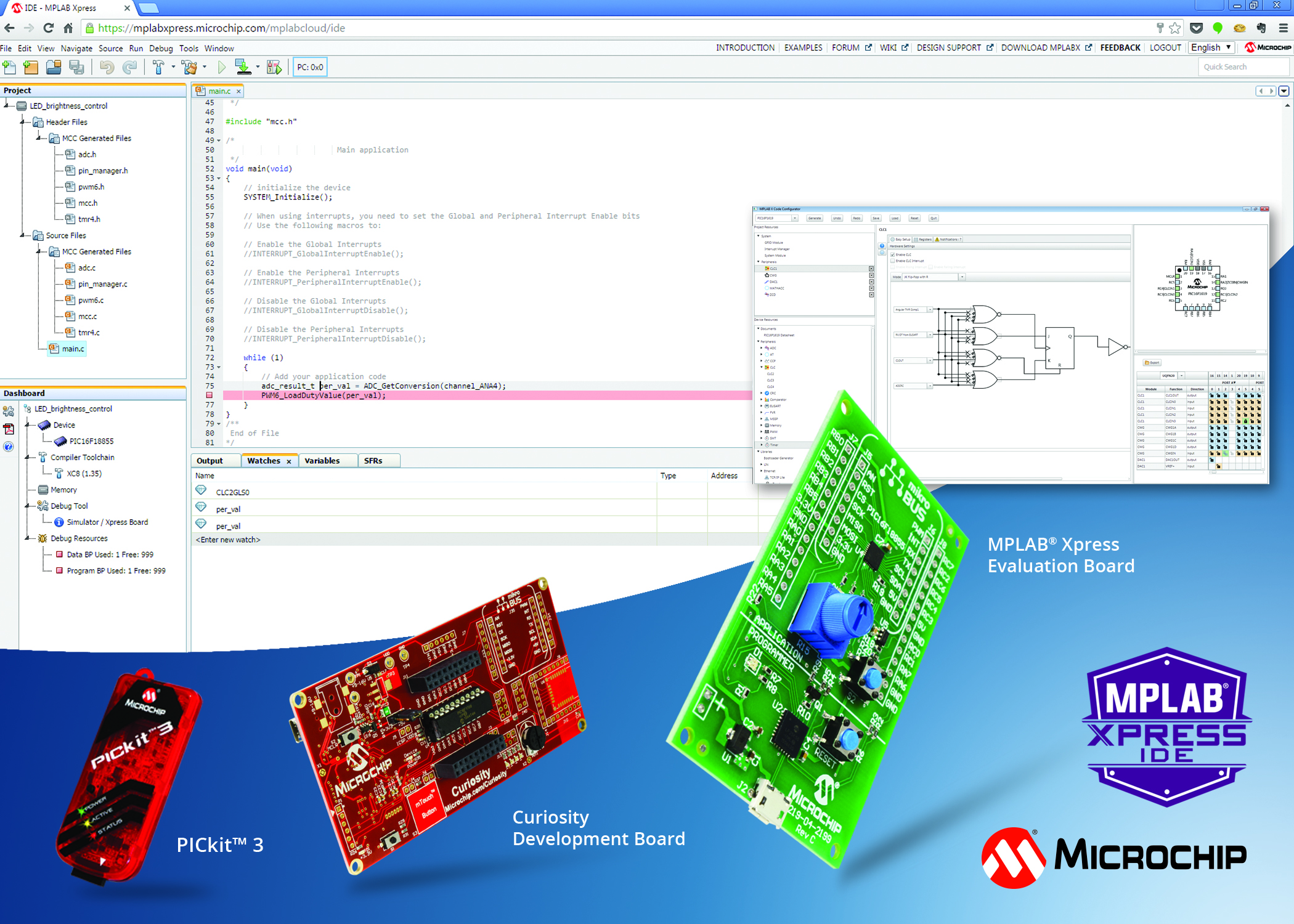 Активировать bits. Микрочип ide. MPLAB Xpress. Microchip MPLAB ide. Программа Microchip.