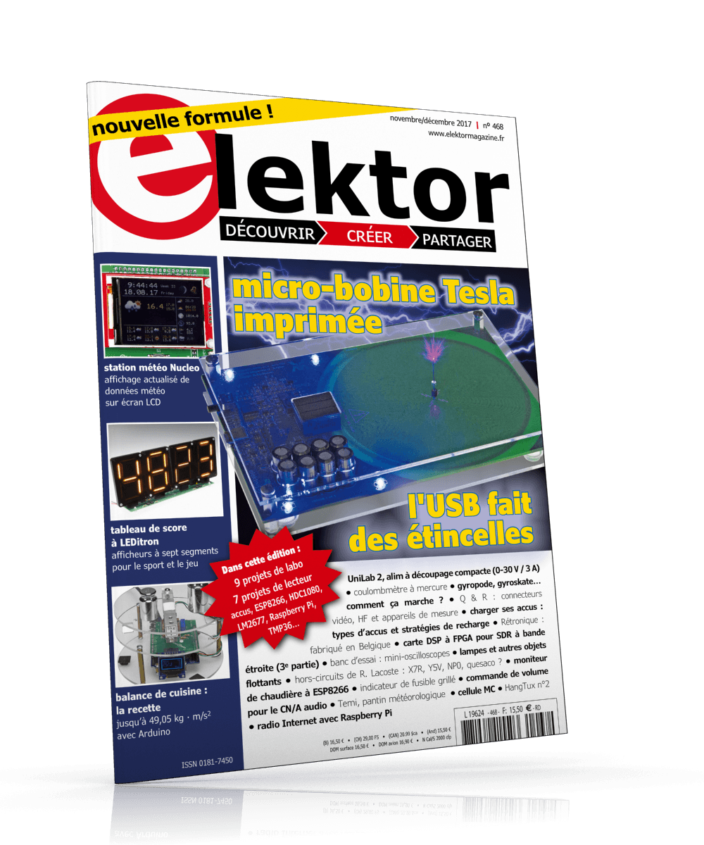 Le nouveau numéro d'Elektor (novembre-décembre 2017)
