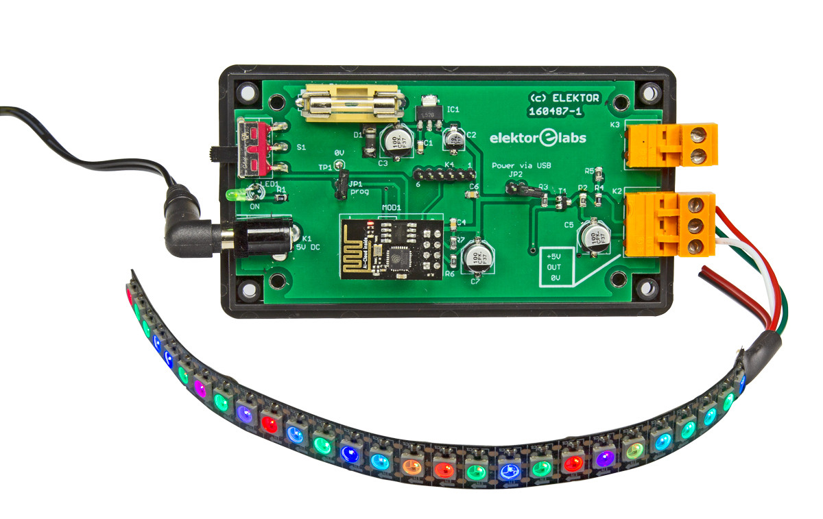 serveur web ESP8266 pour ruban de LED NeoPixels
