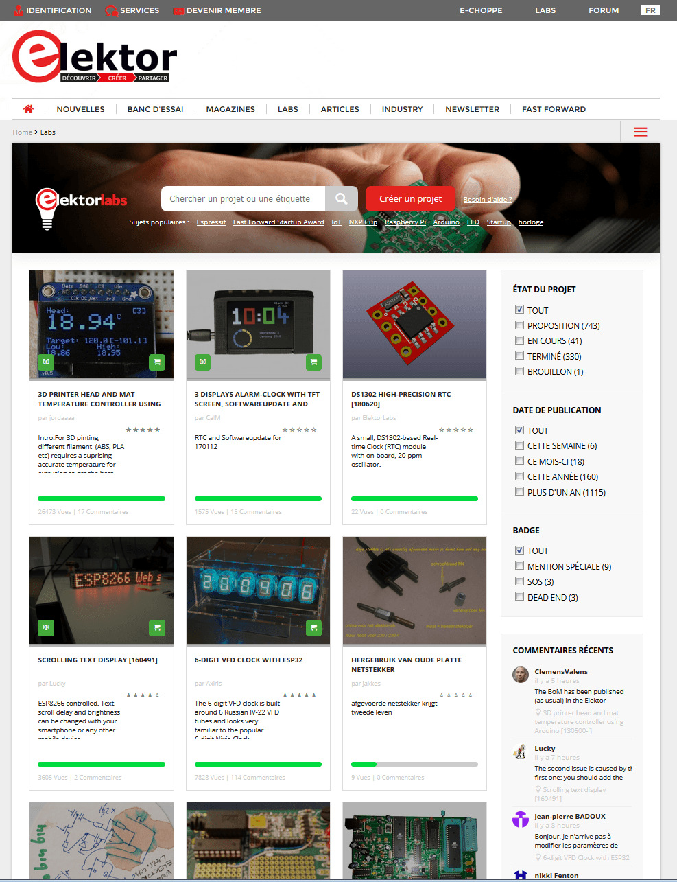 Elektor Labs dot Com PROMO, 0.5 PAGE Regualar