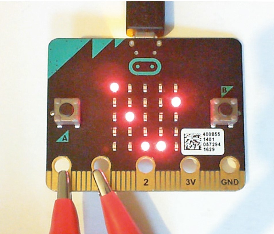 micro oscilloscope avec BBC micro:bit et affichage à LED