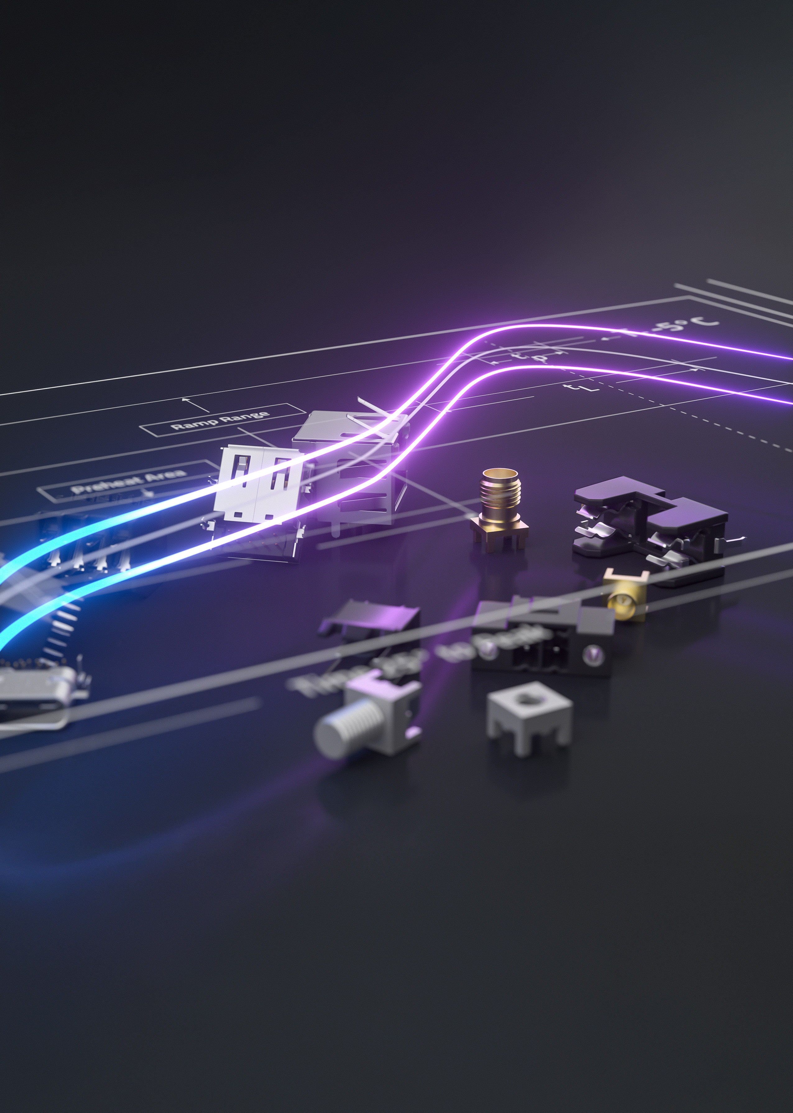 Connecteurs à technologie traversante