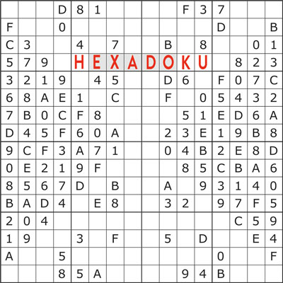 hexadΩku – casse-tête pour elektΩrniciens
