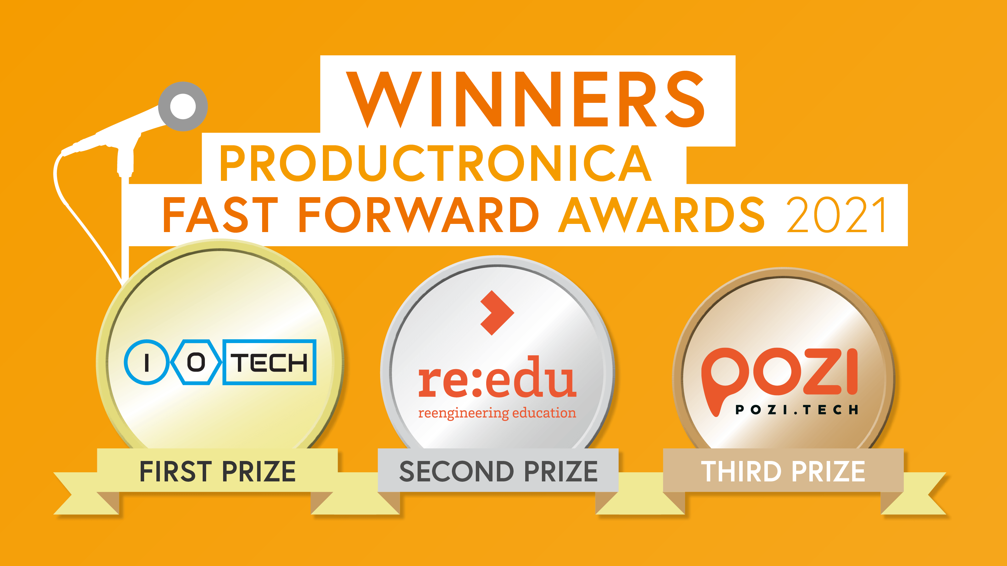 Gagnants du concours Fast Forward 2021 du salon productronica