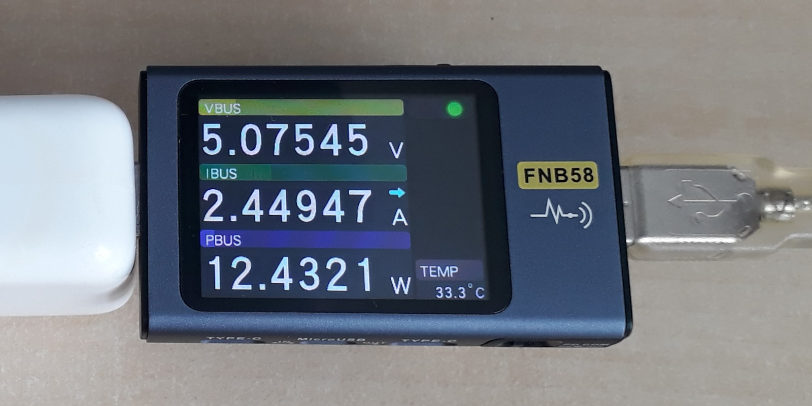 Testeur USB Fnirsi FNB58 (Test)