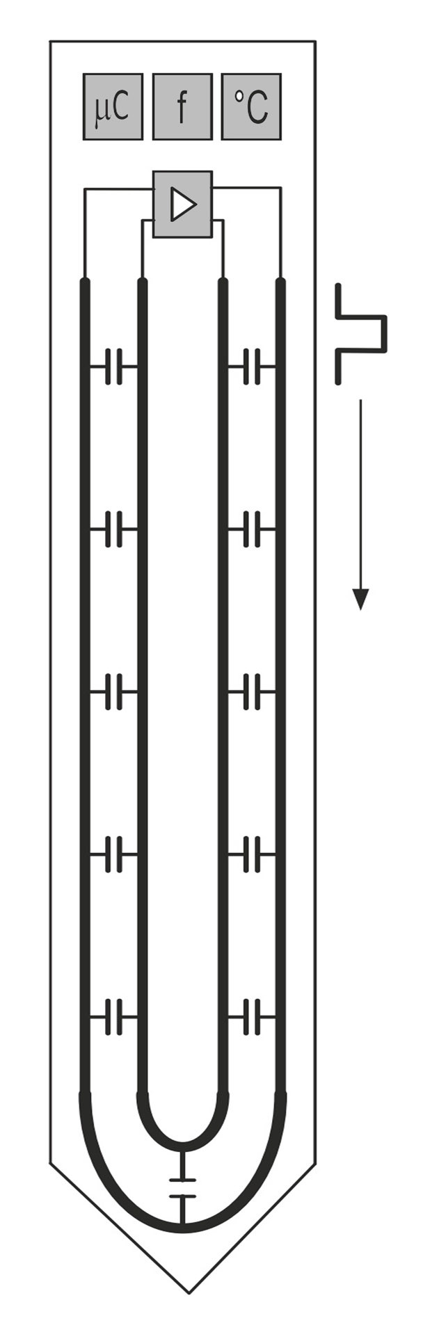 Operating principle of a TDT sensor. Moisture Sensors for Watering Systems