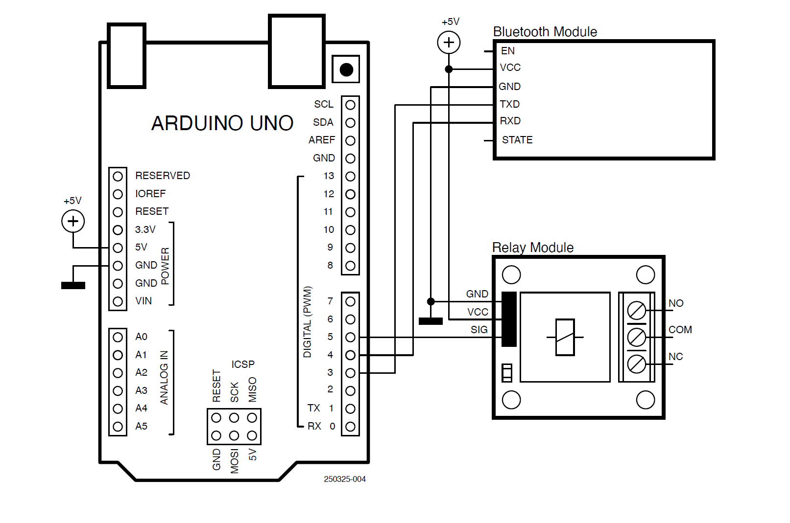 Project circuit diagram - Arduino projects