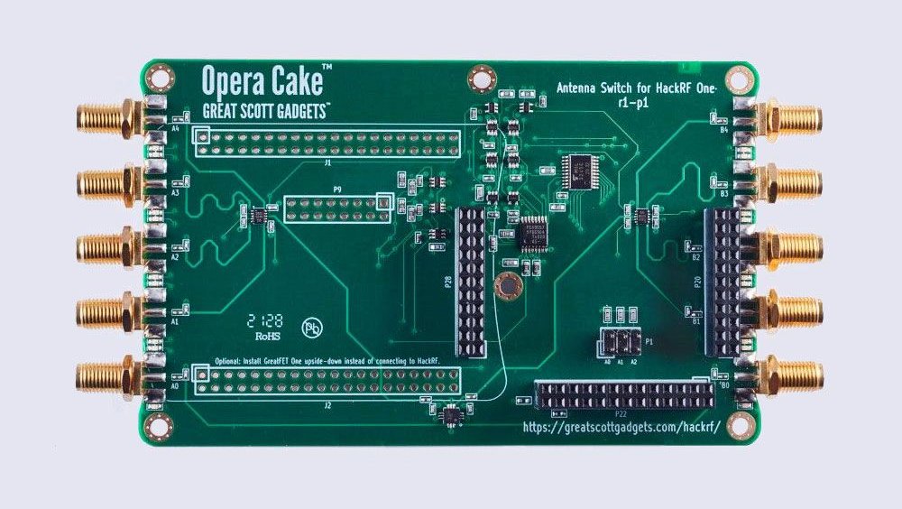 De Opera Cake antenne switch voor HackRF One
