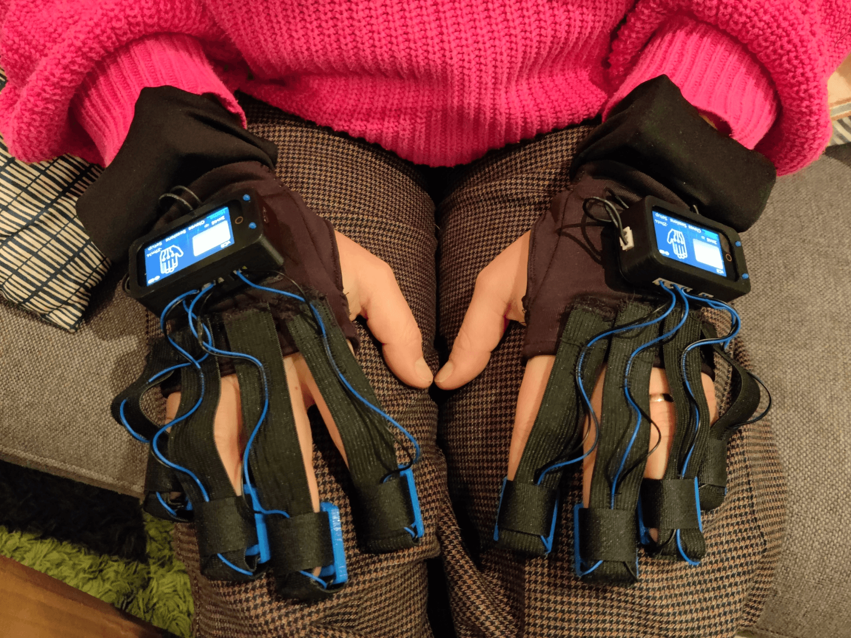 Vibrotactiele handschoenen