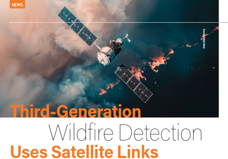 Derde generatie bosbranddetectie maakt gebruik van satellietverbindingen