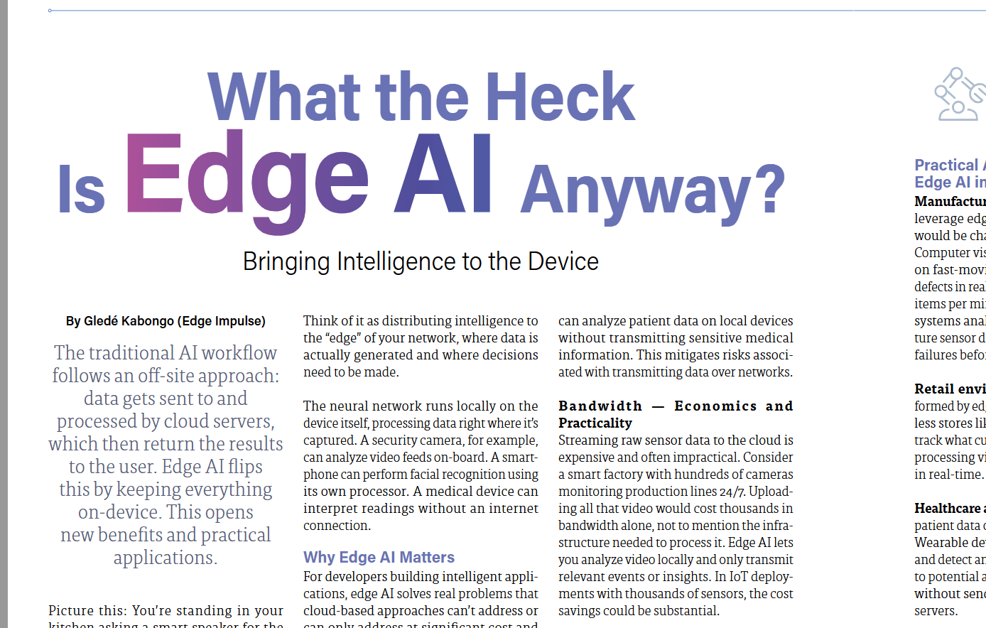 Wat is Edge-AI nu eigenlijk?