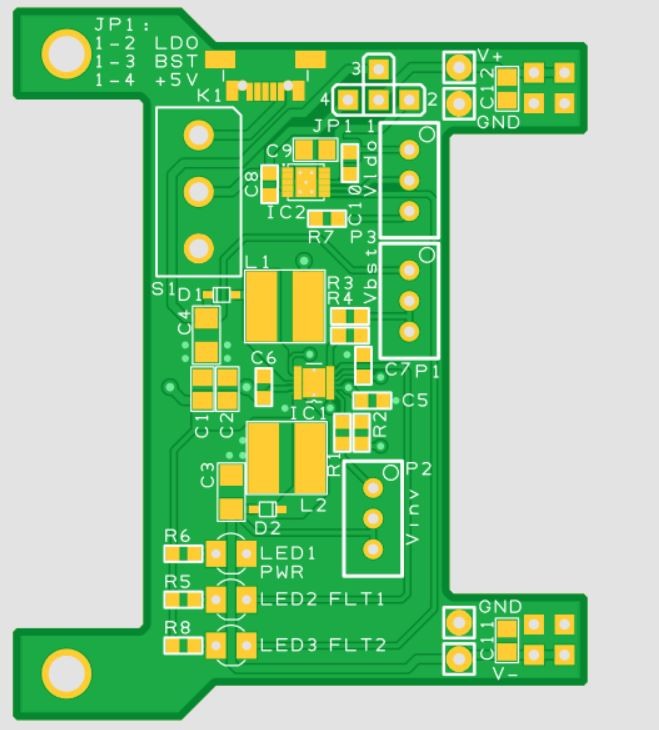 PCB layout voeding