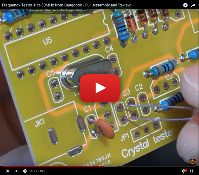 Frequency counter and crystal tester kit 1 Hz 50 MHz Elektor Magazine