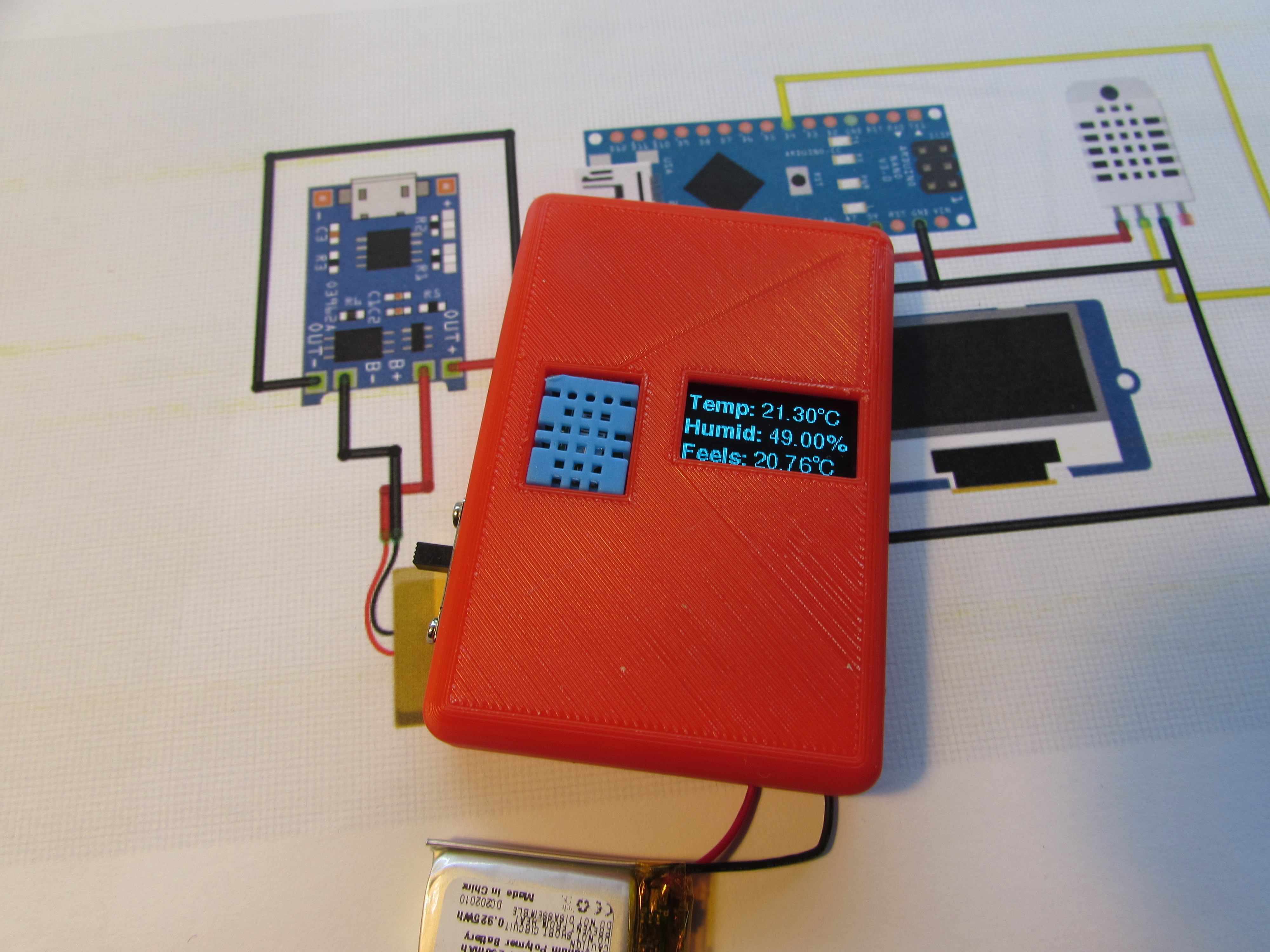 Portable Temperature and HumidityMeasuring Device Elektor Magazine