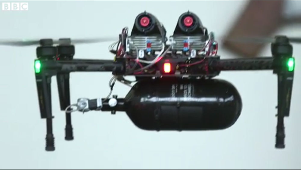 Gas quadcopter top