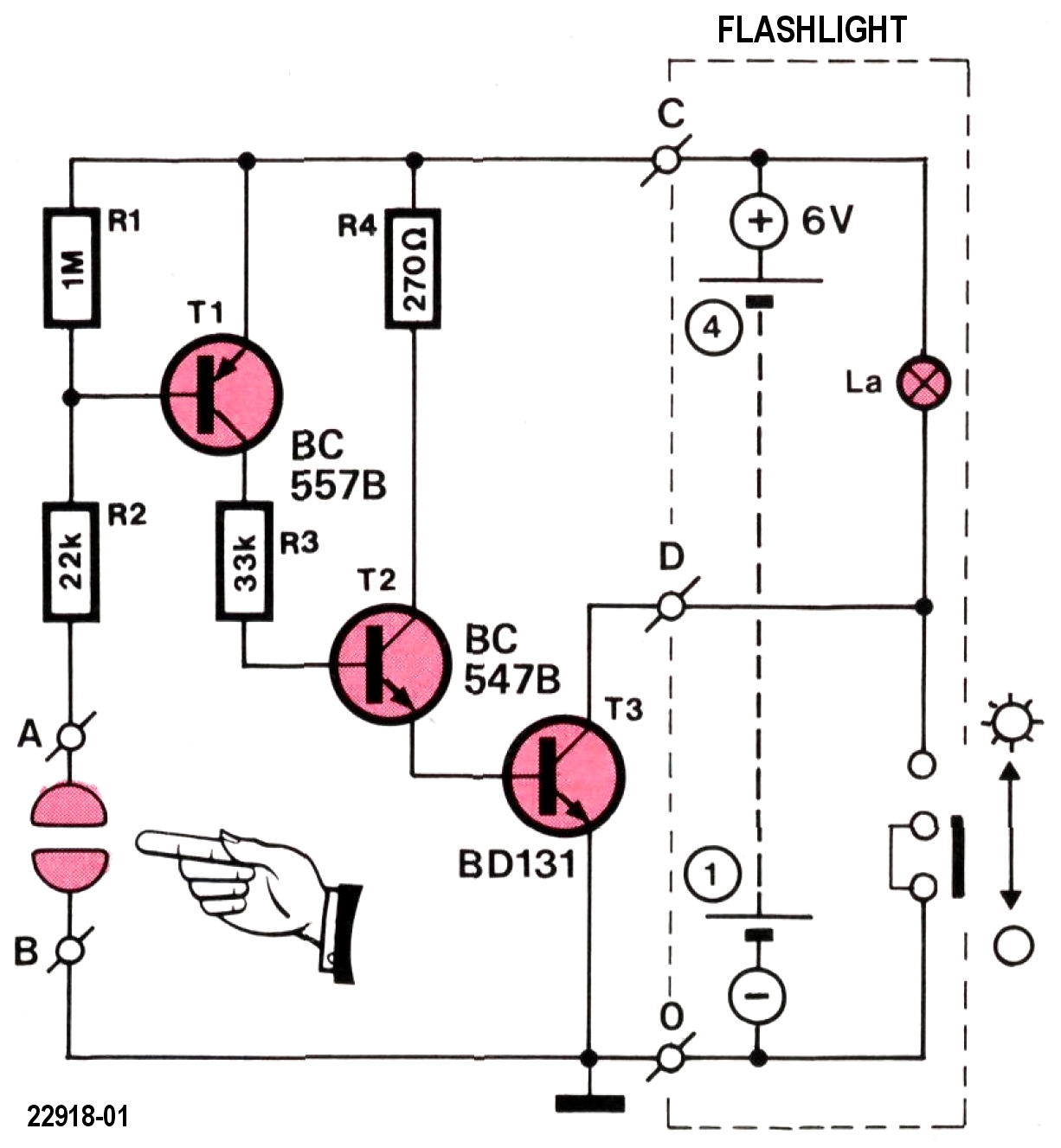 Small Circuits Revival (40) Automatic Flashlight Elektor Magazine