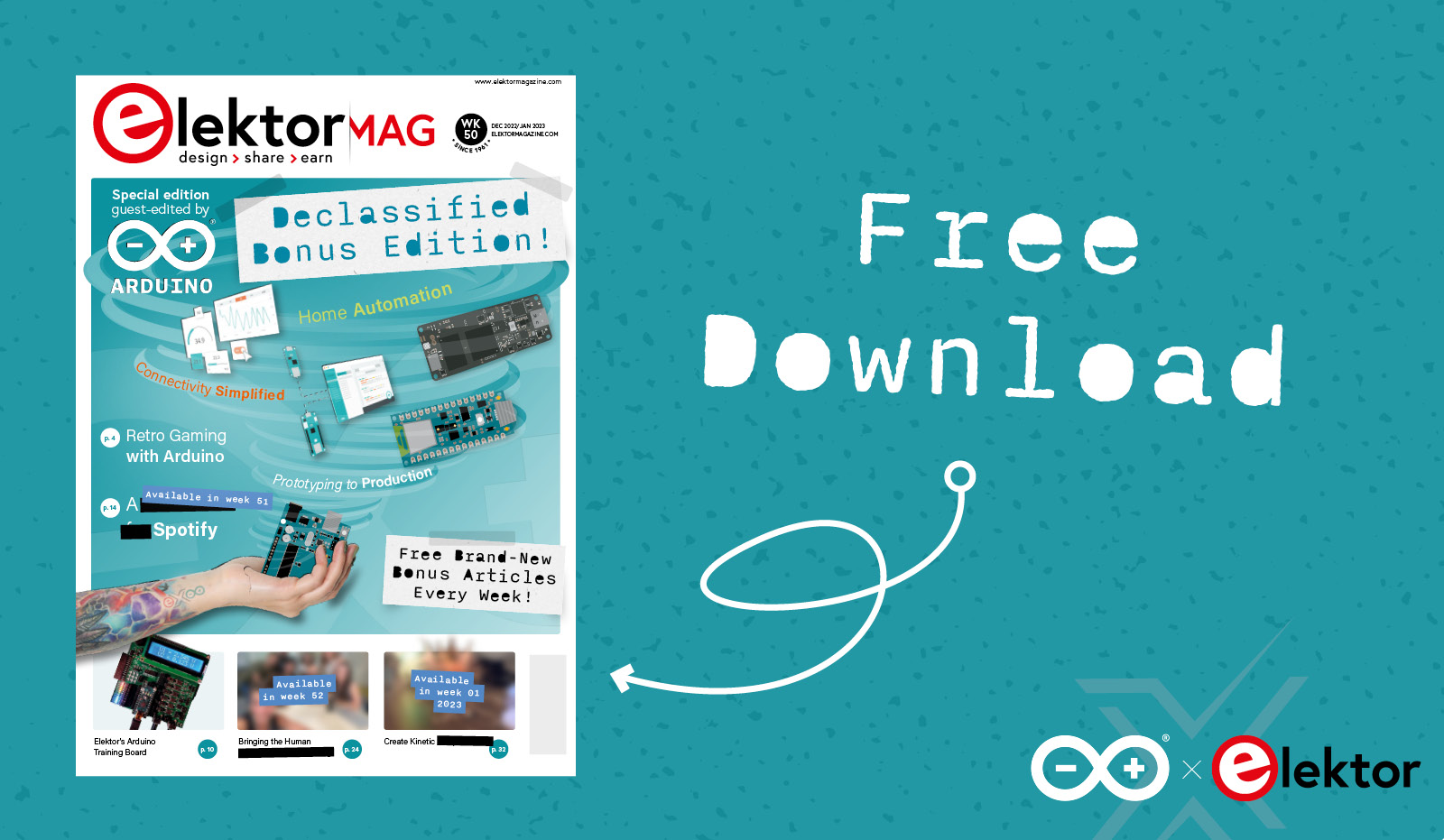 Second Free Download: Arduino Guest-Edited Bonus Edition | Elektor Magazine