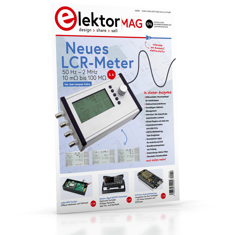 Elektor November/Dezember 2020 ist jetzt verfügbar Elektor Magazine