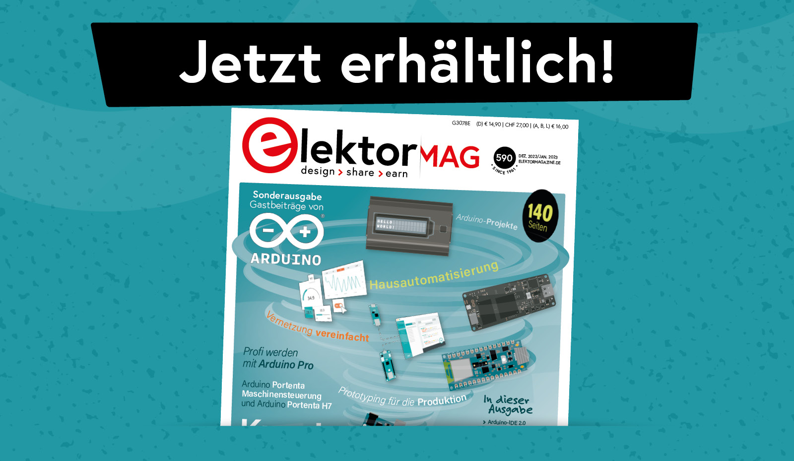 Arduino Ausgabe von Elektor Magazine - Jetzt erhältlich | Elektor Magazine