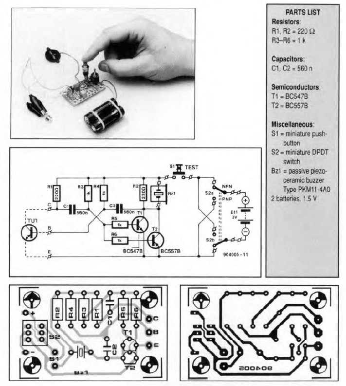 transistor tester 1990