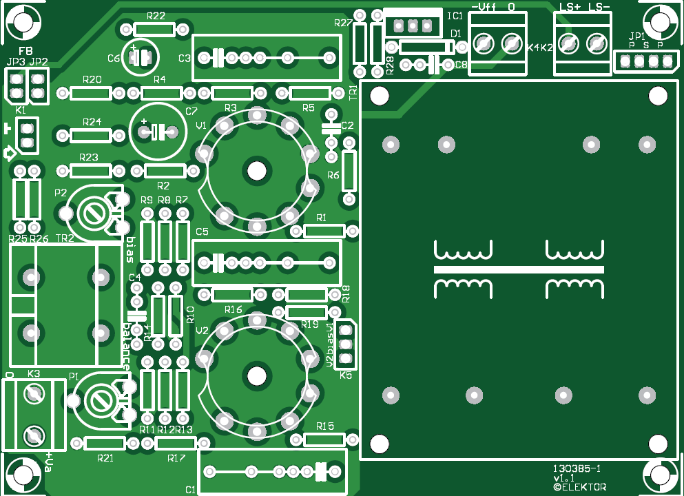 DIY Compact Tube Amplifier - PCB