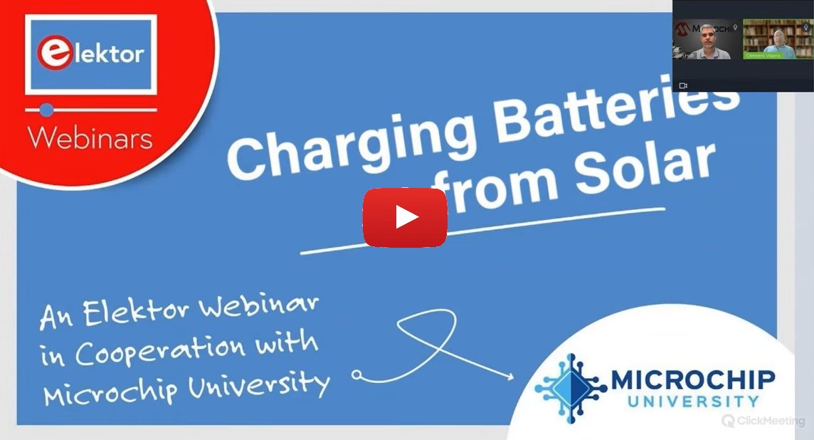 Charging Batteries from Solar – a course by Microchip University