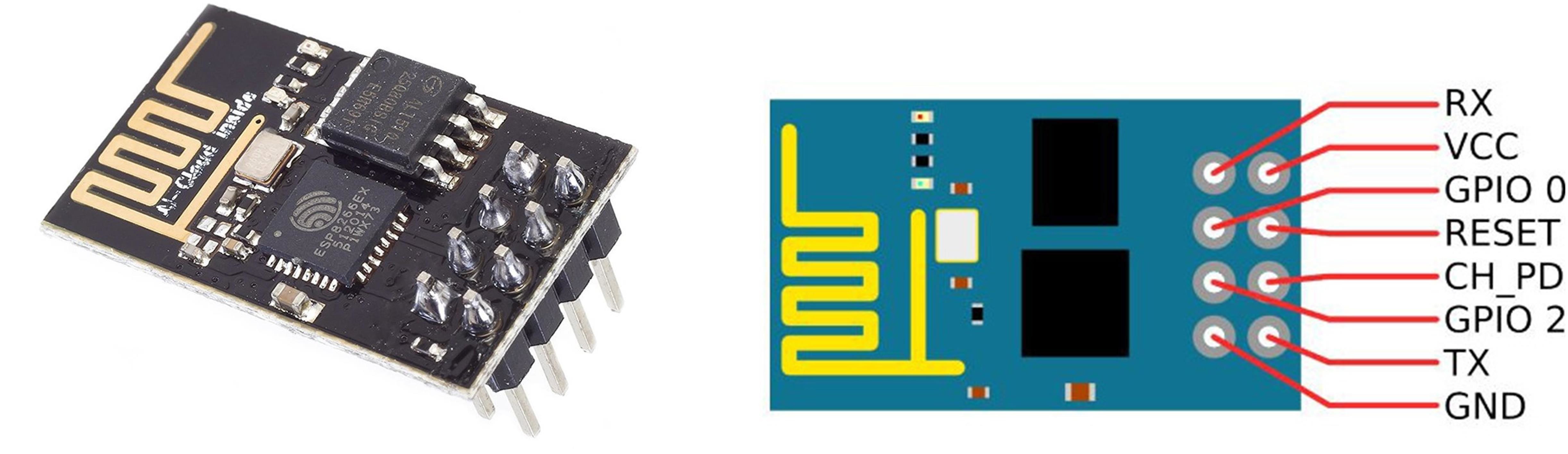  ESP-01 processor board for Raspberry Pi Pico project