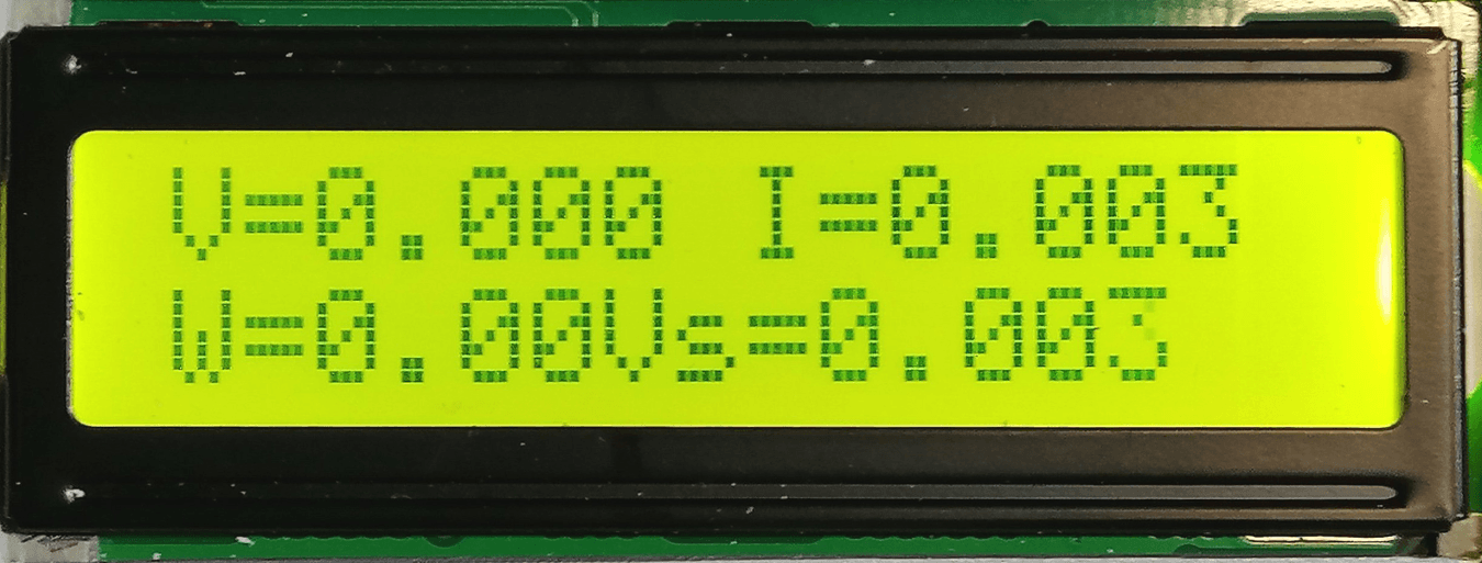 Figure 6: The LCD for the power consumption project.