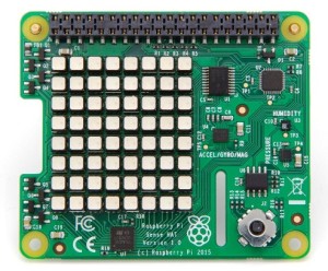 The RPi Sense HAT has a good range of sensors