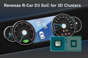 3D Graphics SoC for entry-class cars (by 2020). Image: Renesas Corp.