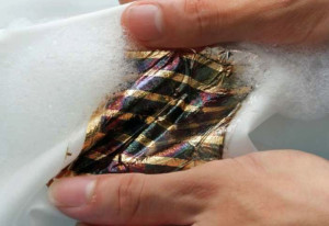 PV cells undergoing a hand rinse. Source: RIKEN