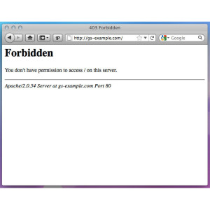 403 HTTP status code